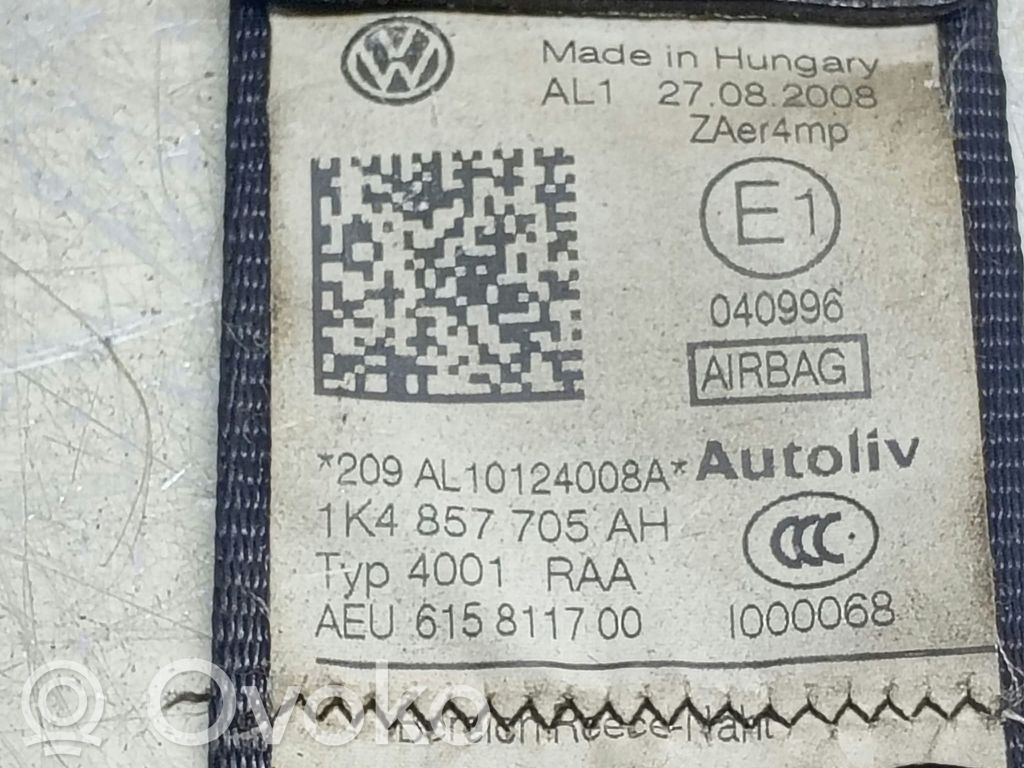 Volkswagen Golf VI juego de cinturones de seguridad