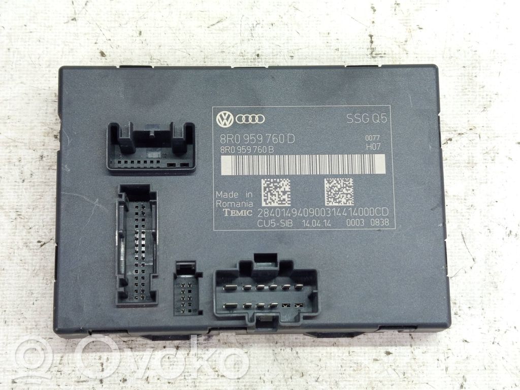 Audi Q5 SQ5 8R Module de commande de siège 
