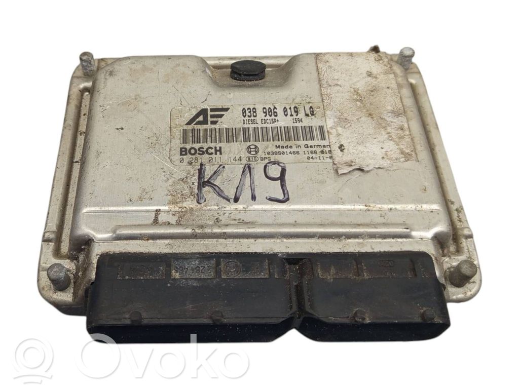 Engine control unit/module   038906019LQ,0281011144,1039S01466