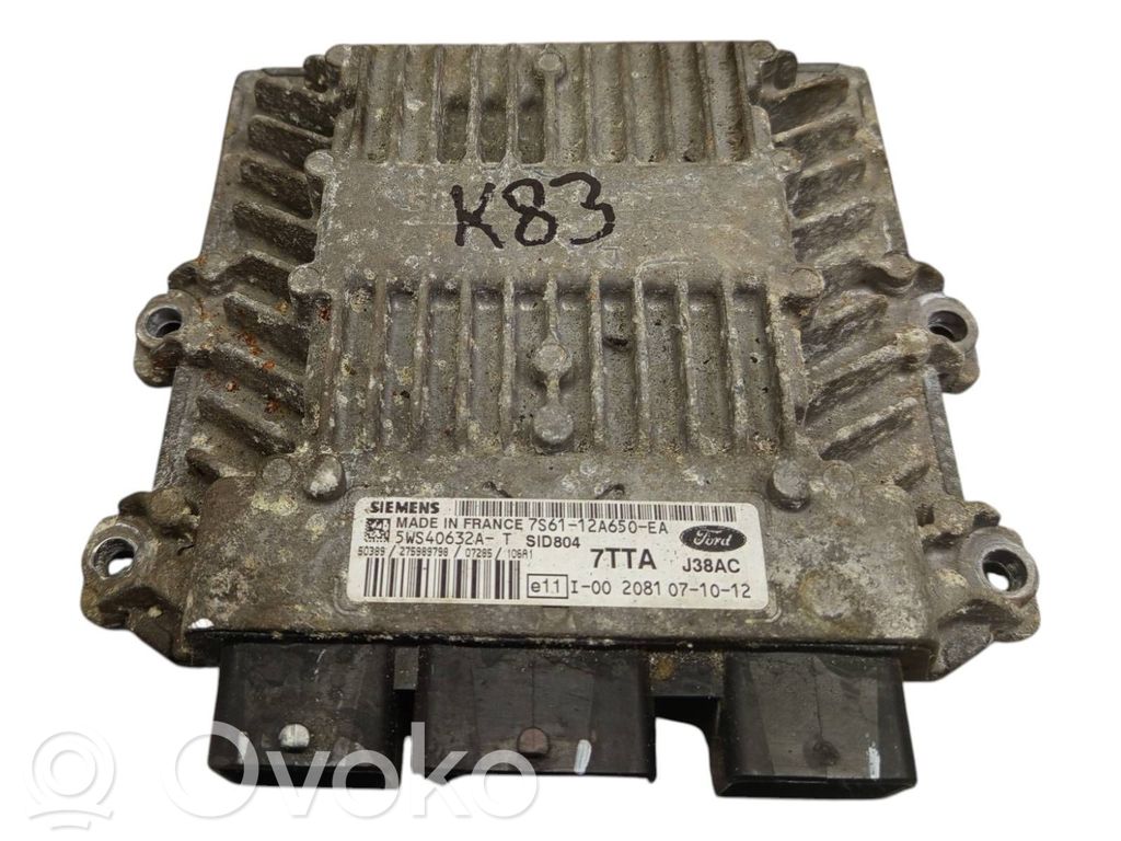 Engine control unit/module   5WS40632A,5WS40632AT,7S6112A650EA