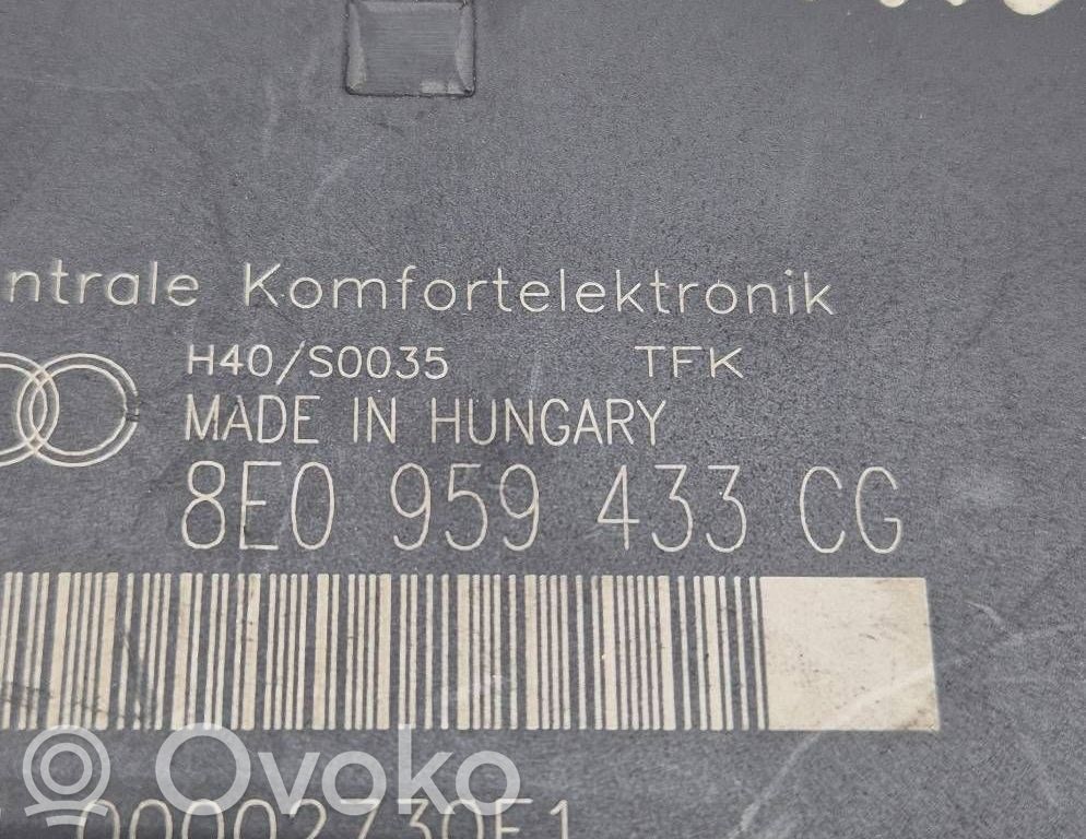 Audi A4 S4 B7 8E 8H Mukavuusmoduuli 