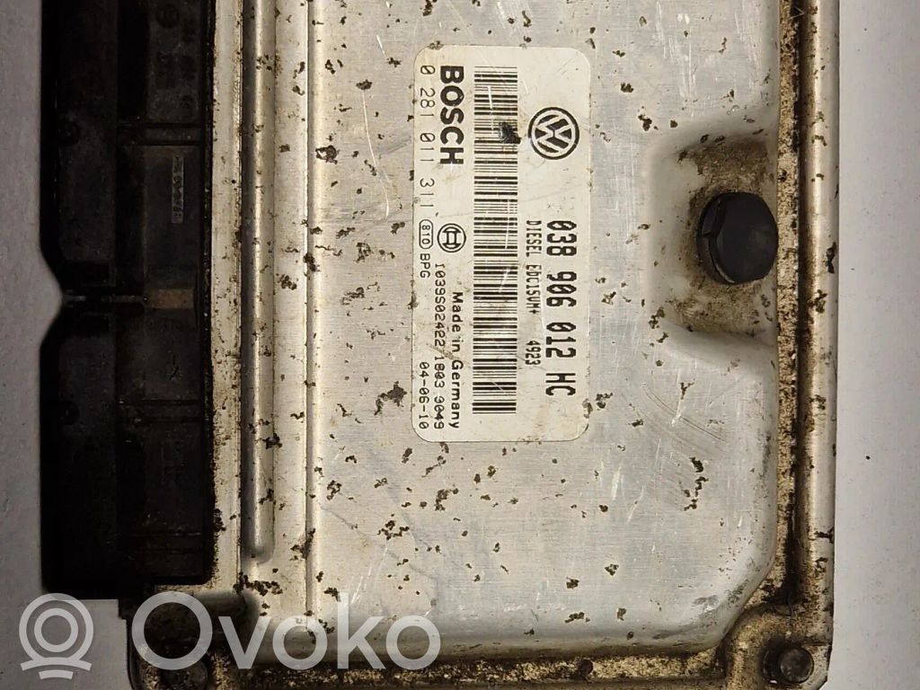 Engine control unit/module   038906012HC,1039S02422,0281011311