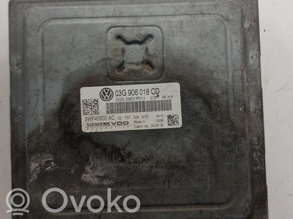 Engine control unit/module   03G906018CD,5WP45600AC