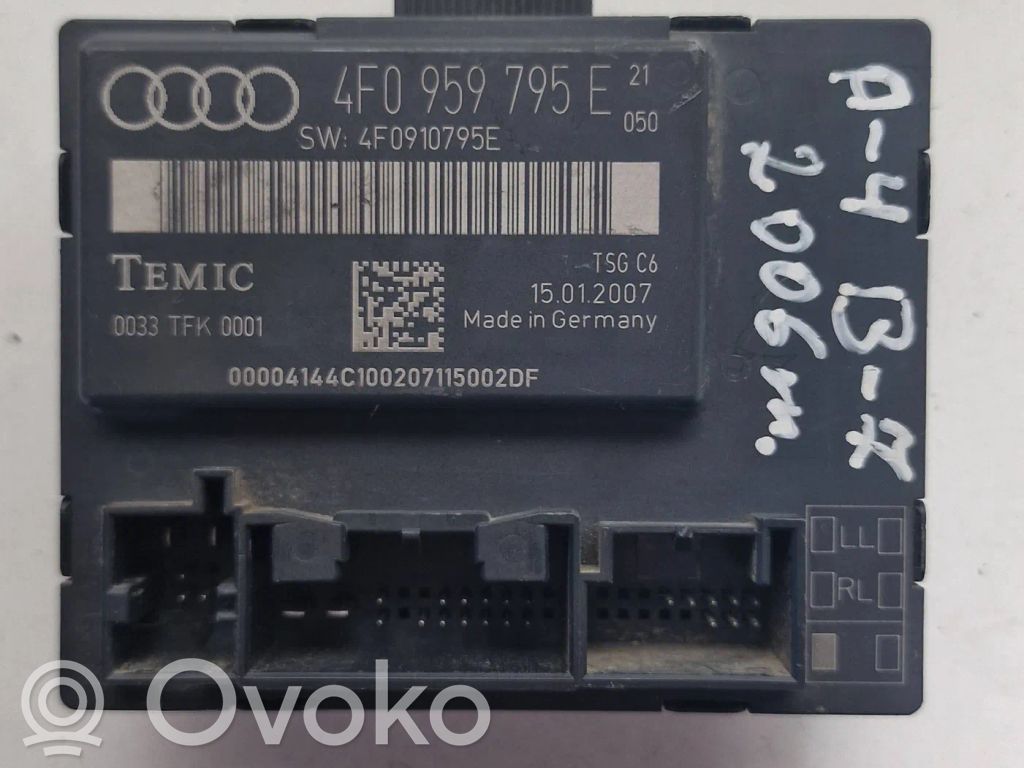 Unité de commande module de porte   4F0959795E,15012007,4F0910795E,0033TFK0001