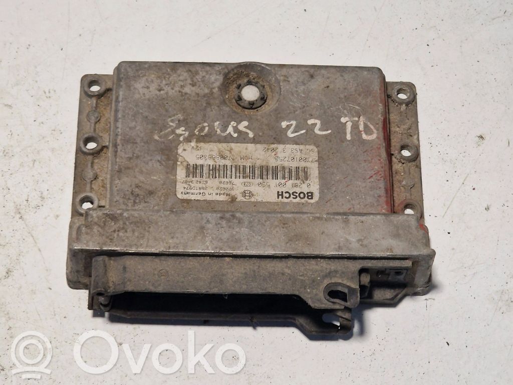 Engine control unit/module   7700107258,7700868305,0281001590,7700103748