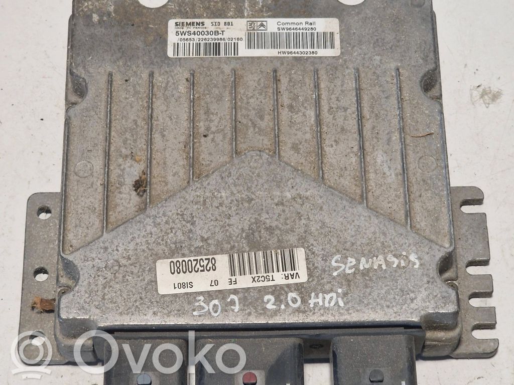 Engine control unit/module   9646449280,5WS40030BT,9644302380