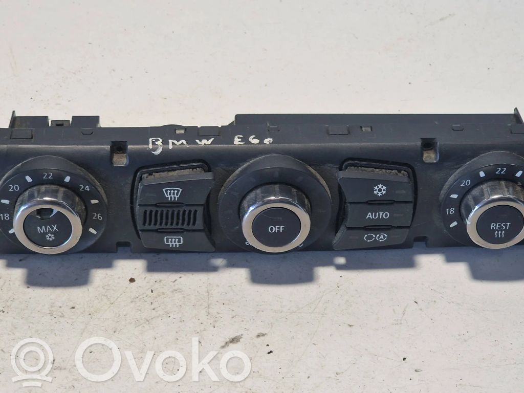 BMW 5 E60 E61 Climate control unit 