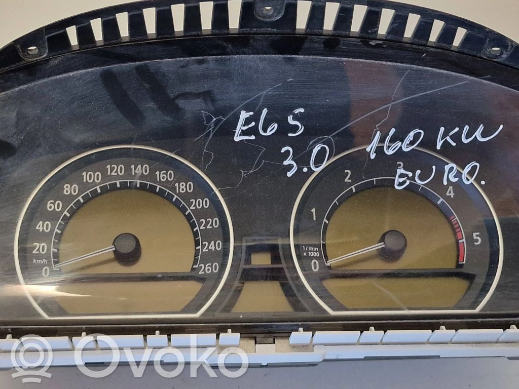 BMW 7 E65 E66 Speedometer (instrument cluster) 