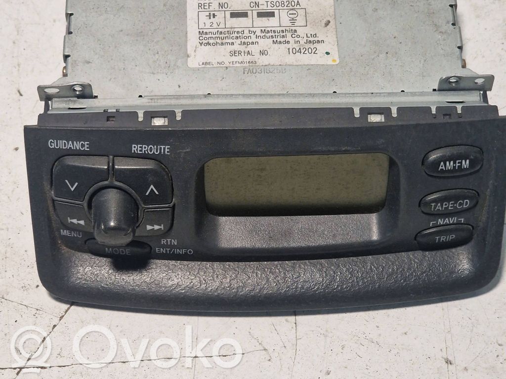 Toyota Yaris Unitate principală radio/CD/DVD/GPS 