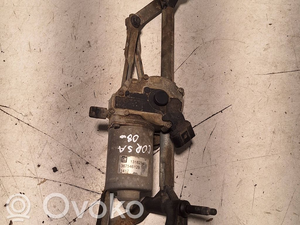 Opel Corsa D Front wiper linkage and motor 