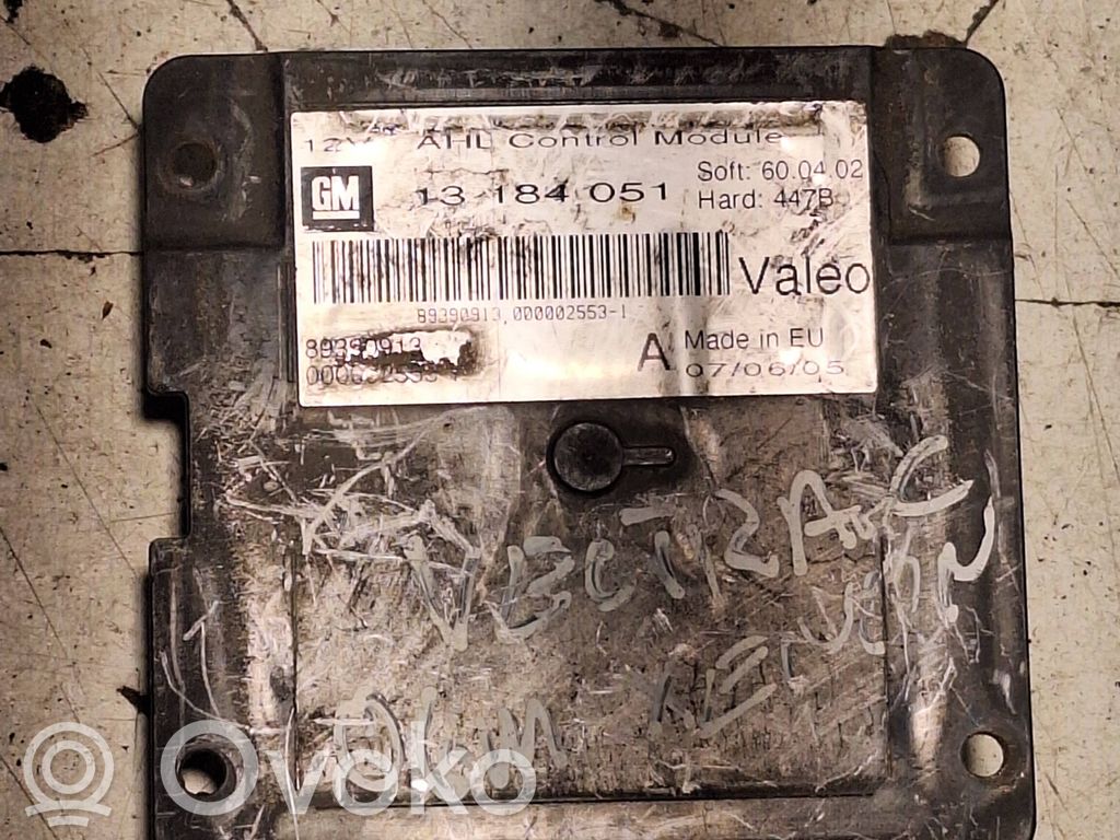Opel Vectra C Unitate/modul control lămpi xenon 