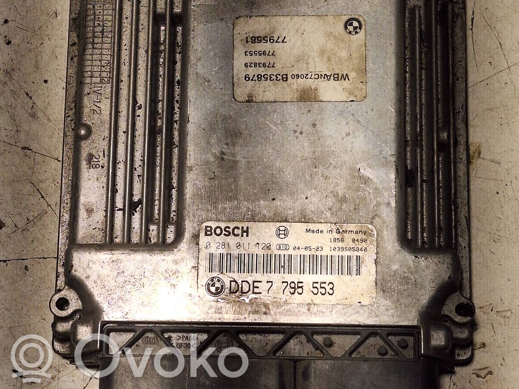 Engine control unit/module   0281011120,1039S05940,7795553,DDE795553
