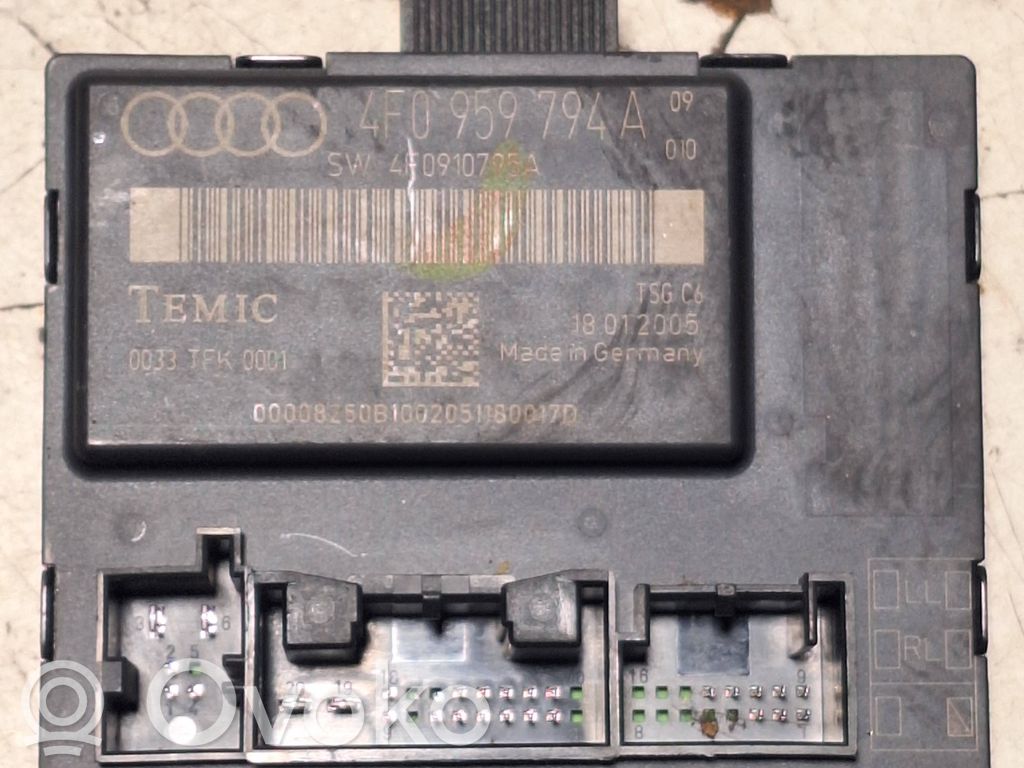 Audi A6 S6 C6 4F Unitate/modul comandă uși 