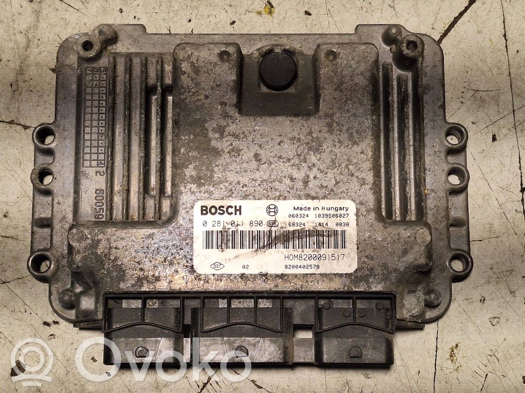 Engine control unit/module   0281011890,1039S06027,8200402578