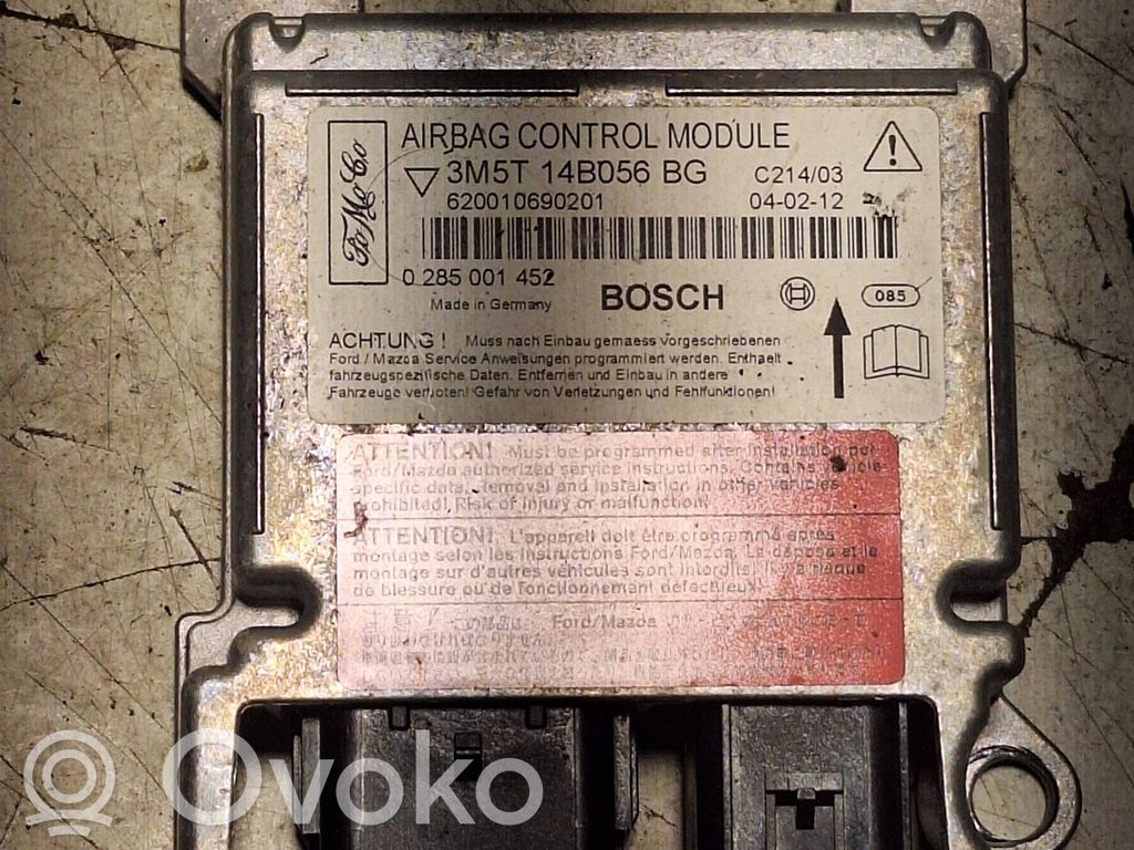 Airbag control unit/module   3M5T14B056BG,620010690201,0285001452
