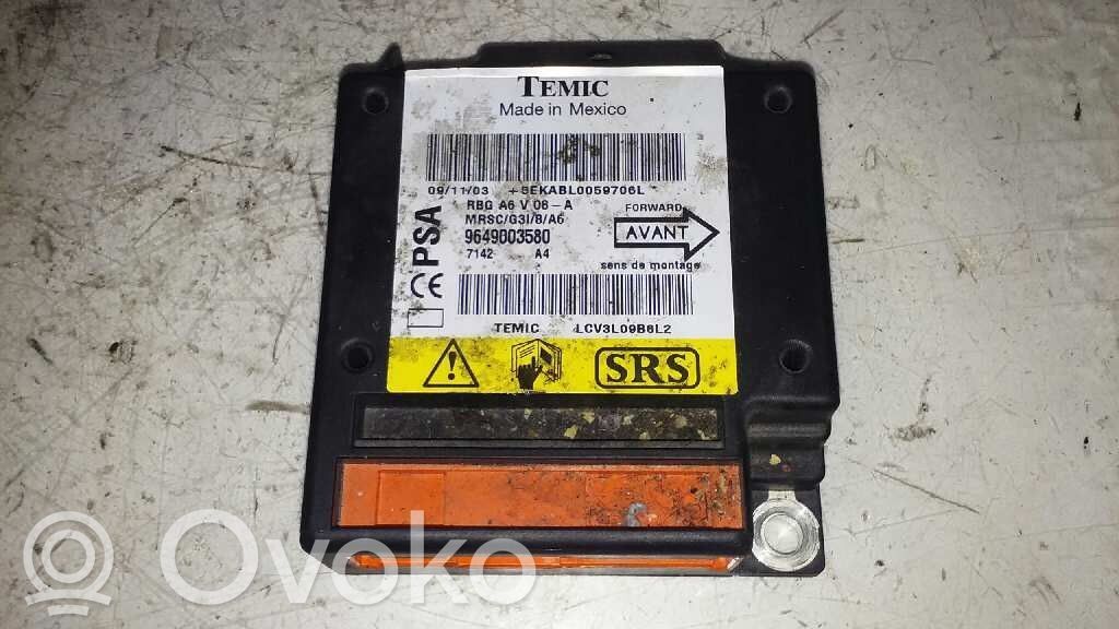 Airbag control unit/module   9649003580,9649003580