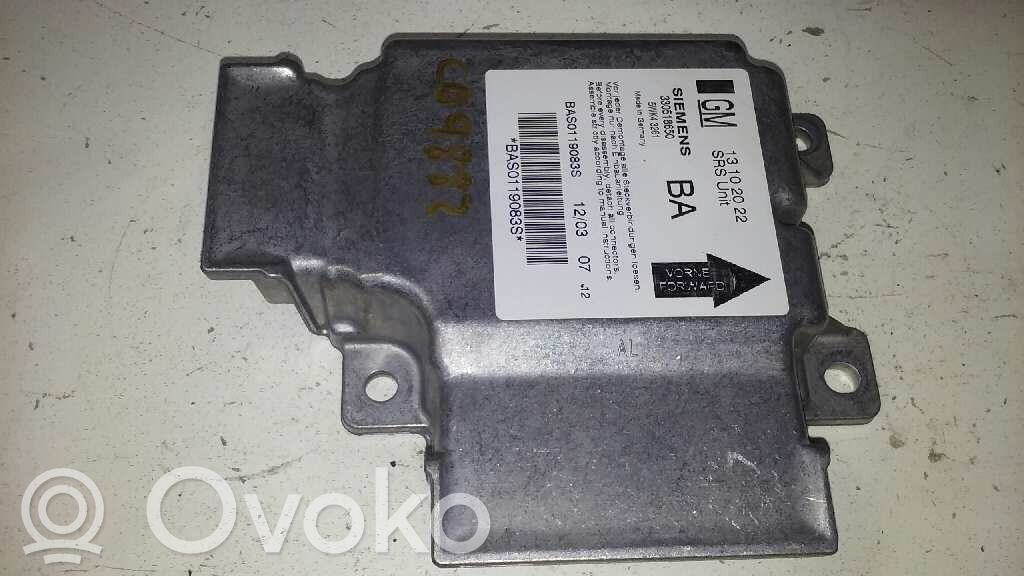 Centralina/modulo airbag   13102022