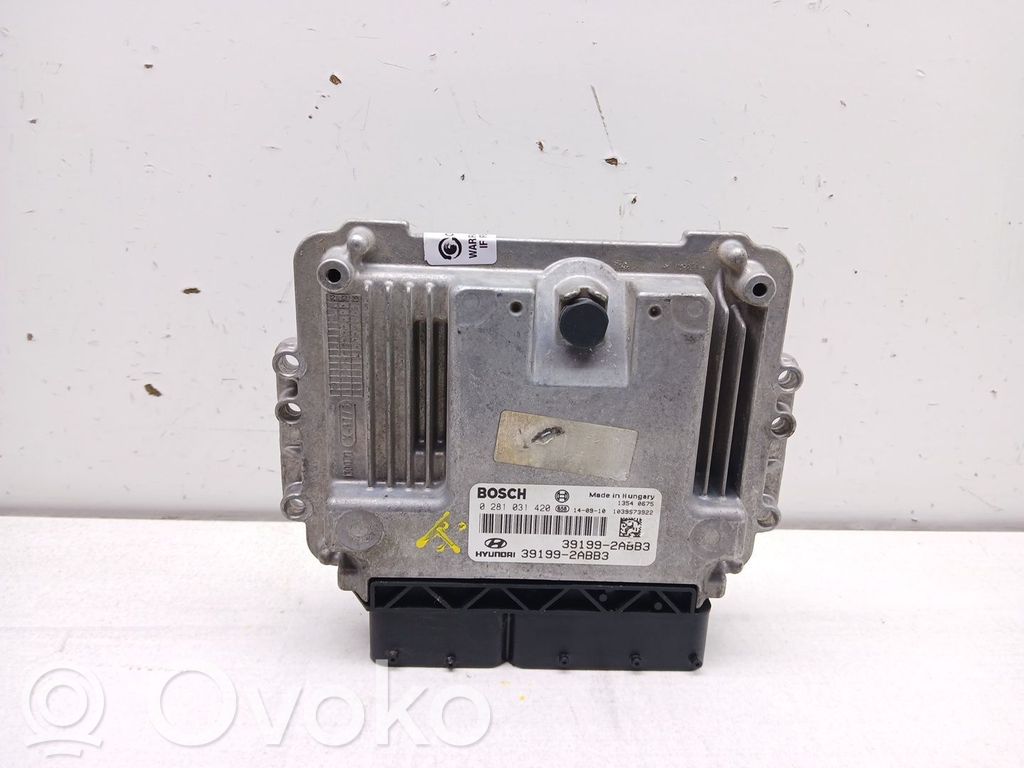 Engine control unit/module   391992ABB3,0281031420