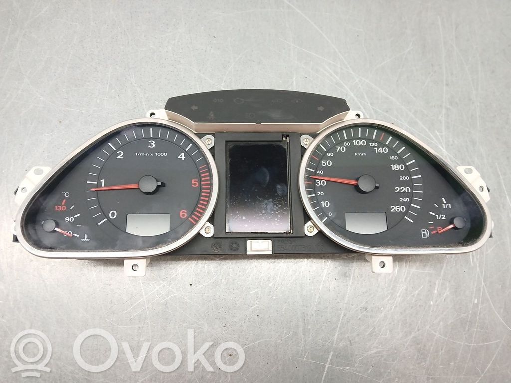 Audi A6 S6 C6 4F Tachimetro (quadro strumenti) 