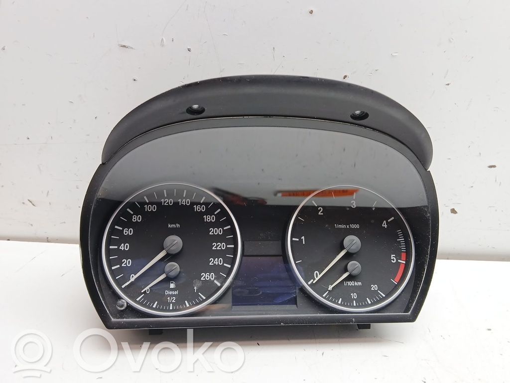 BMW 3 E90 E91 Compteur de vitesse tableau de bord 