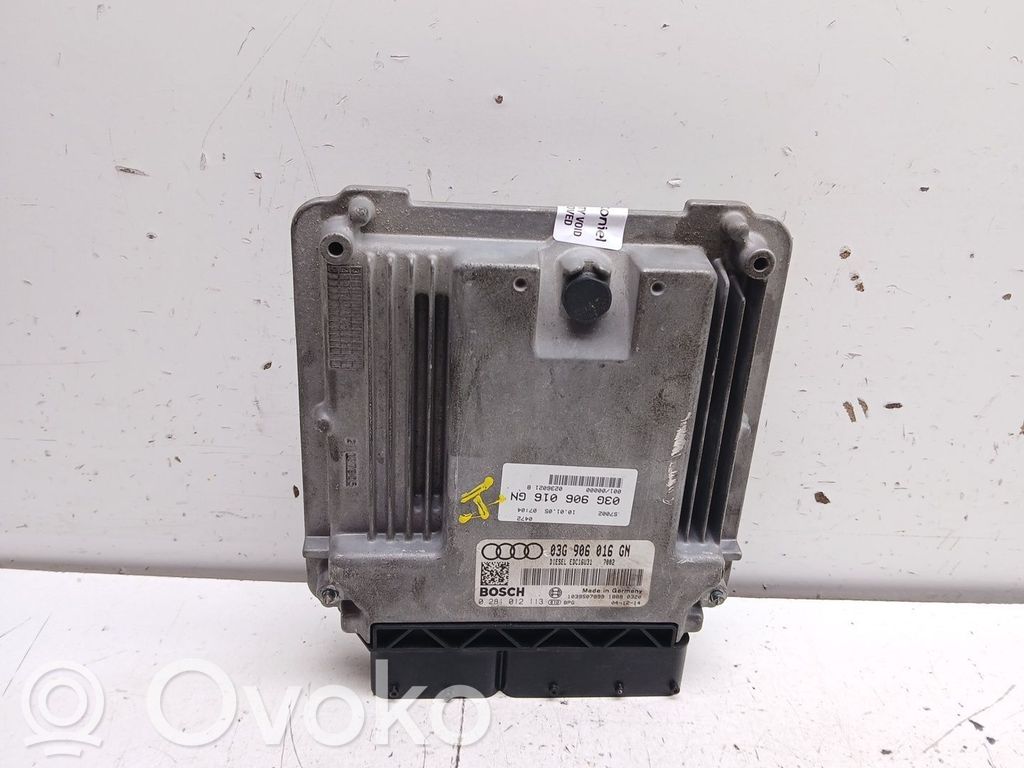 Engine control unit/module   03G906016GN,0281012113