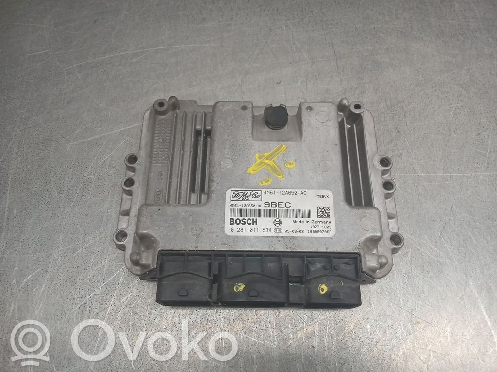 Engine control unit/module   0281011534,4M6112A650AC