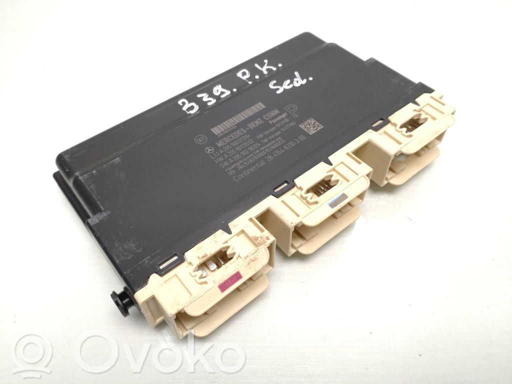 Mercedes-Benz C W205 Module de commande de siège 