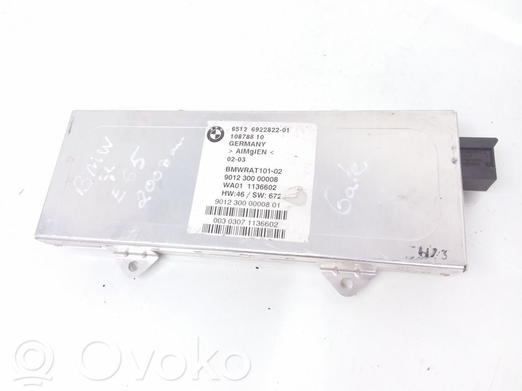 BMW 7 E65 E66 Antenos valdymo blokas 