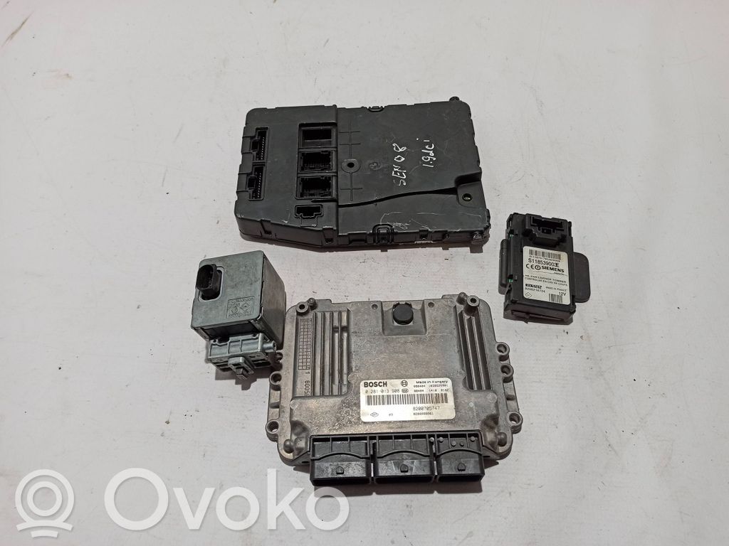 Renault Scenic II -  Grand scenic II Aizdedzes ECU komplekts 