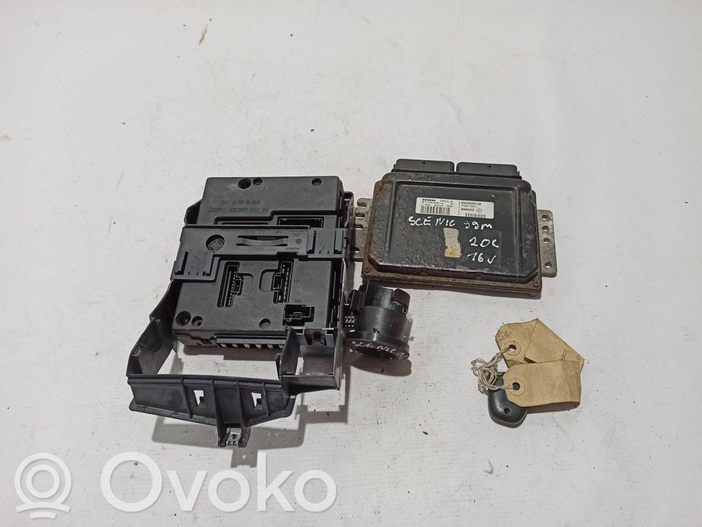 Renault Scenic I Engine ECU kit and lock set 