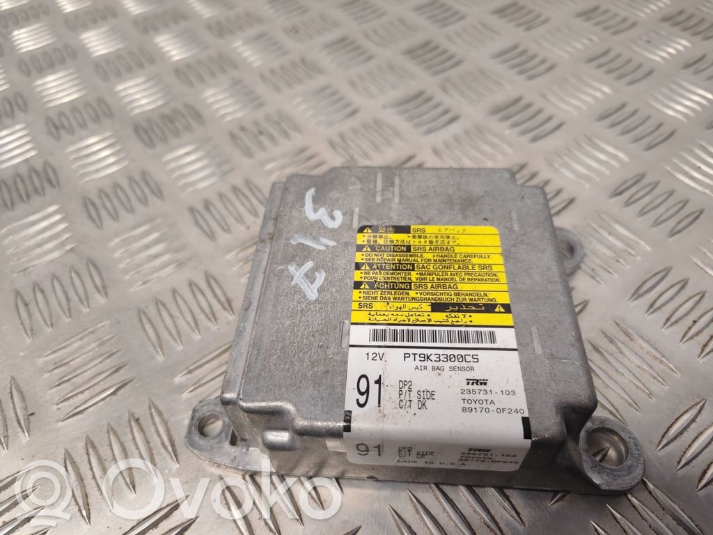 Toyota Corolla Verso AR10 Airbag control unit/module 