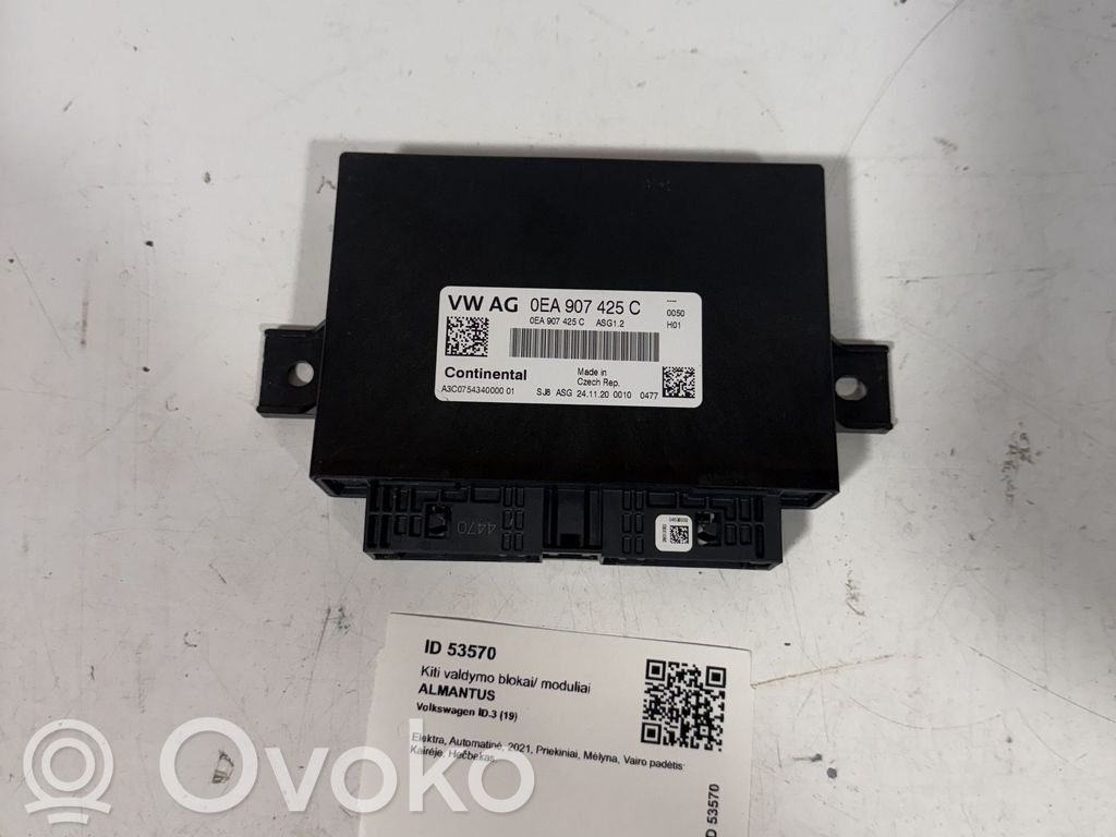 Volkswagen ID.3 Other control units/modules 