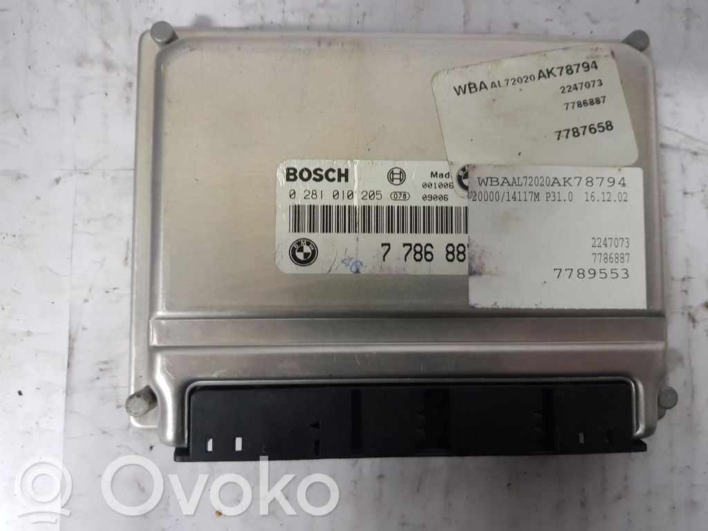 BMW 3 E46 Variklio valdymo blokas 