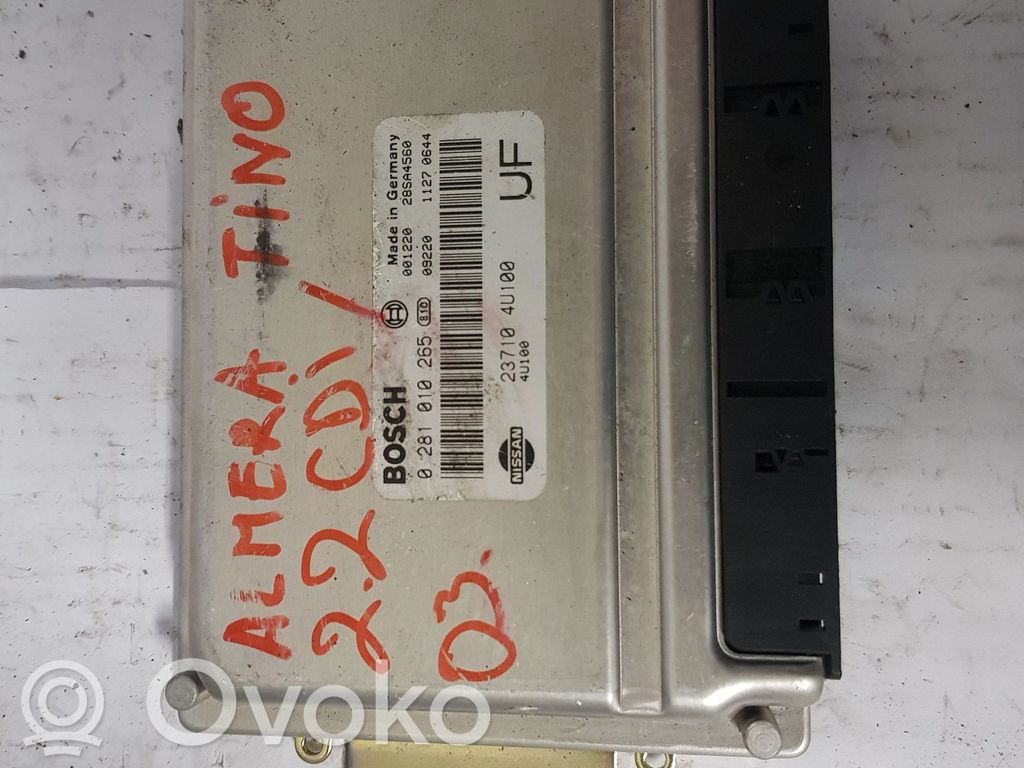 Nissan Almera Tino Engine control unit/module 