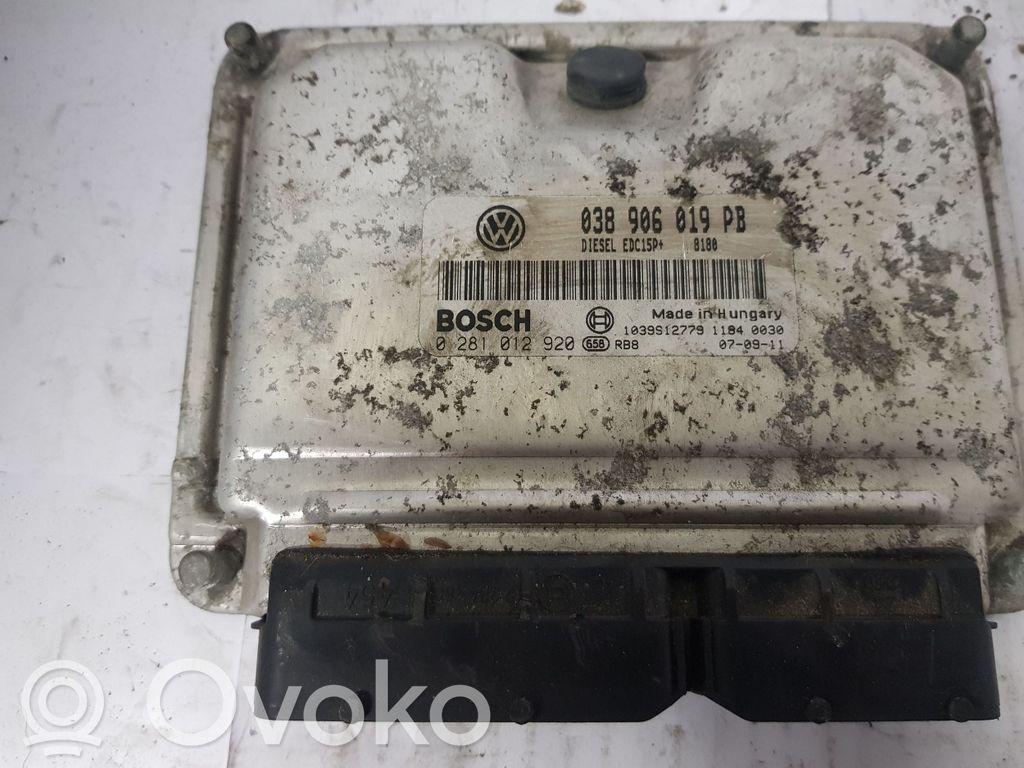 Engine control unit/module   038906019PB,0281012920