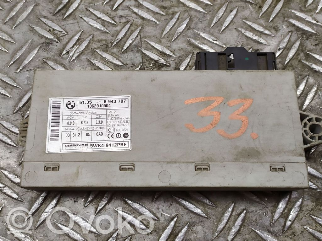 BMW 5 E60 E61 CAS valdymo blokas/ modulis 