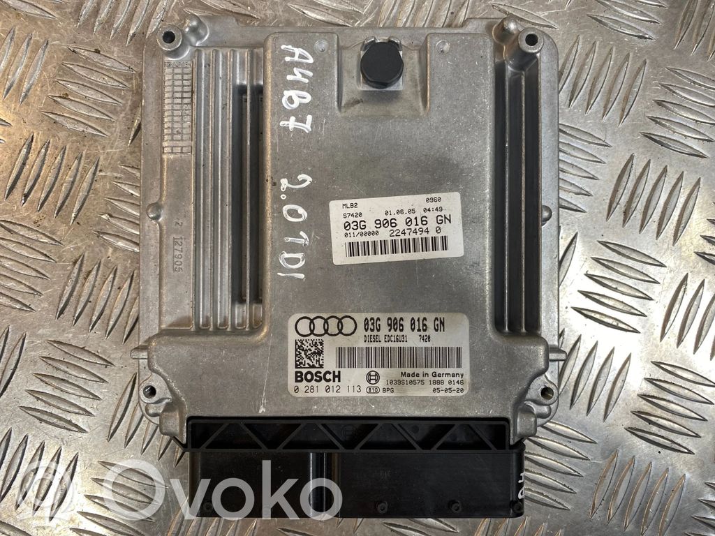 Audi A4 S4 B7 8E 8H Engine control unit/module 