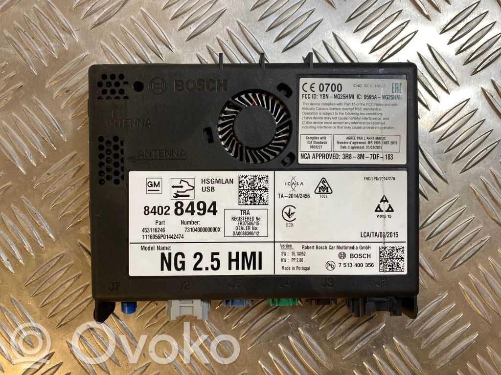 Opel Astra K Radio/CD/DVD/GPS head unit 