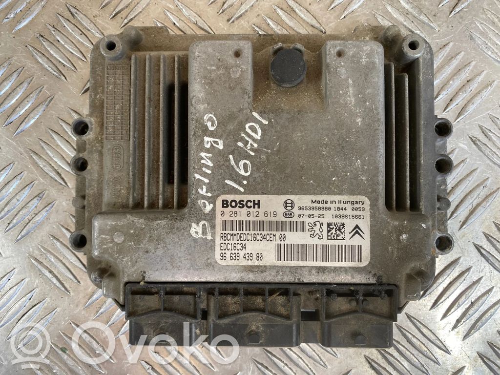 Citroen Berlingo Engine control unit/module 
