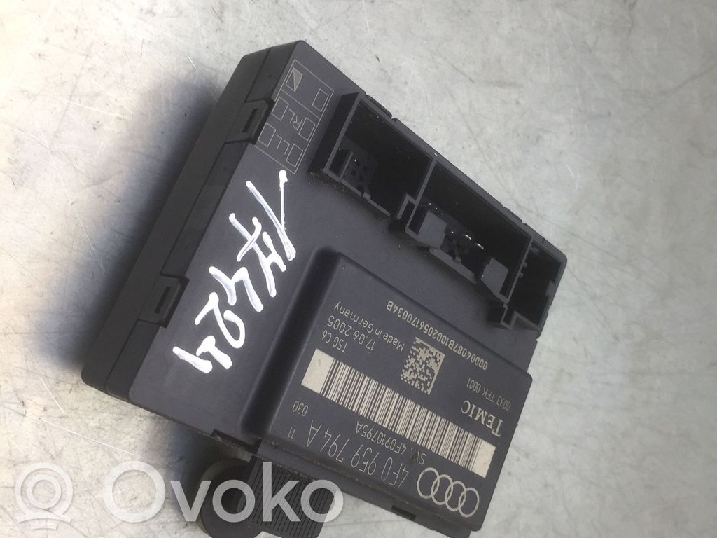 Audi A6 S6 C6 4F Door control unit/module 