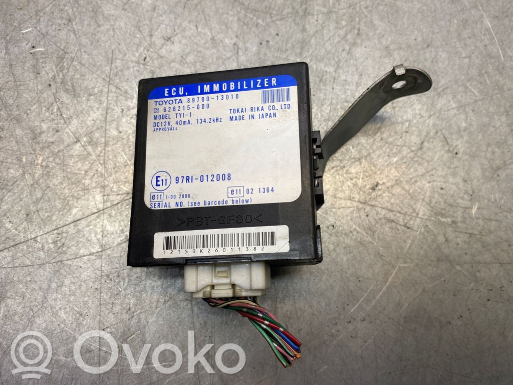 Toyota Corolla Verso E121 Immobilizer control unit/module 