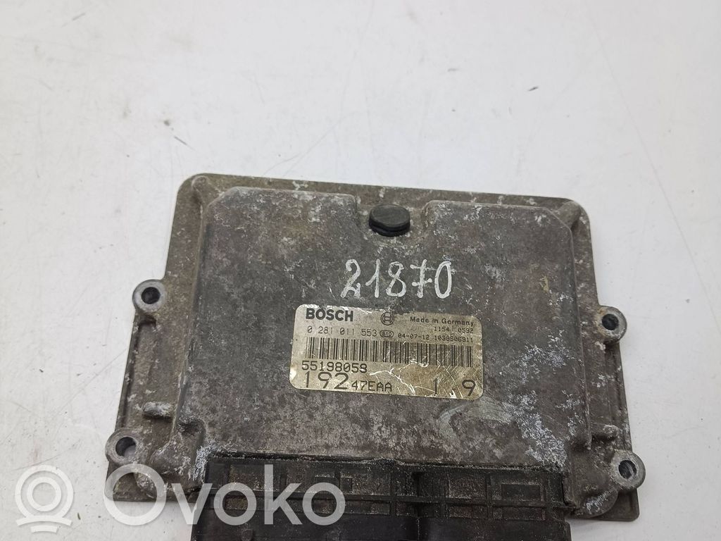 Fiat Stilo Engine control unit/module 