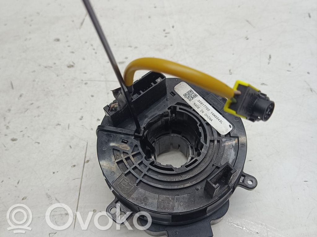 Opel Astra J Airbag slip ring squib (SRS ring) 
