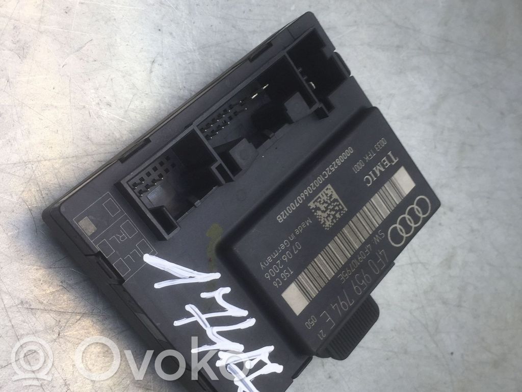 Audi A6 S6 C6 4F Door control unit/module 