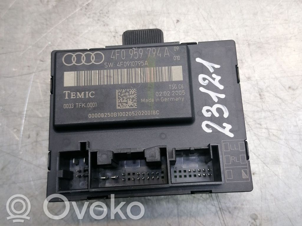 Audi A6 S6 C6 4F Door control unit/module 