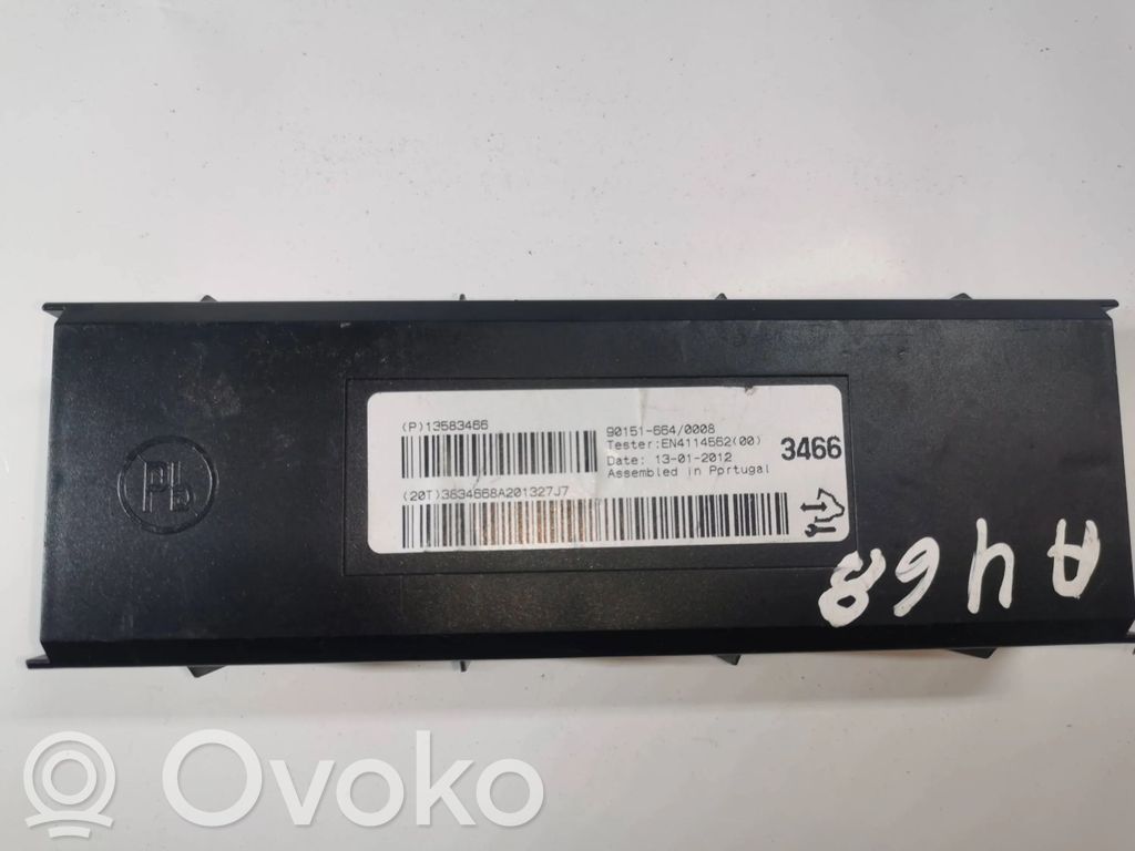 Opel Astra J Citu veidu vadības bloki / moduļi 