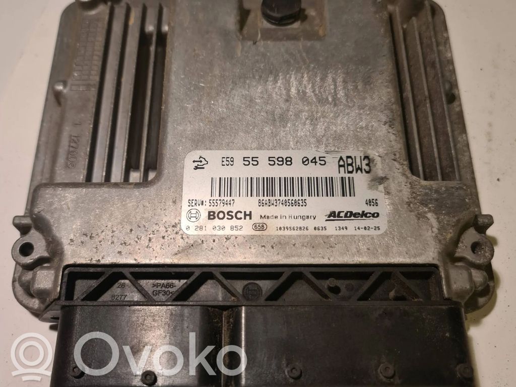 Engine control unit/module   55598045,55579447,0281030852