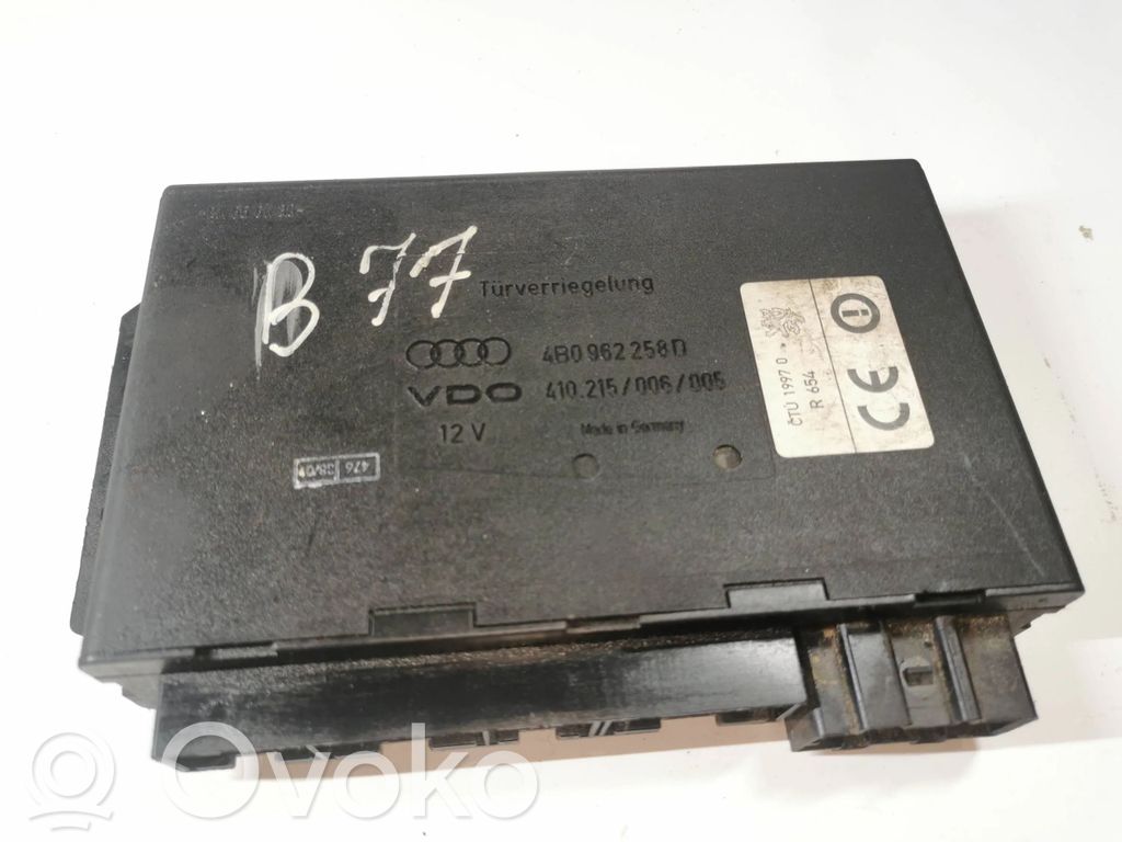 Audi A6 S6 C5 4B Comfort/convenience module 