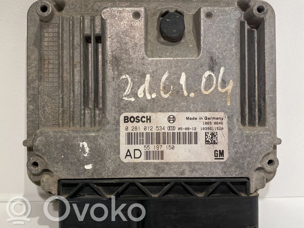 Opel Vectra C Engine control unit/module 