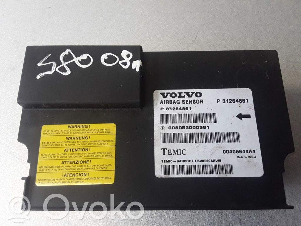 Volvo S80 Airbag control unit/module 